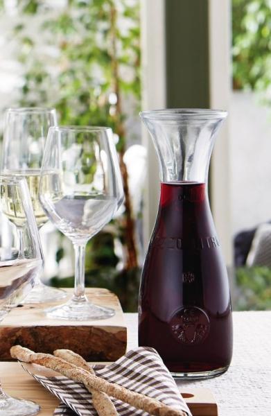 Glas Karaffe Misura 0,5L mit CE Eichring - 2 Stück -